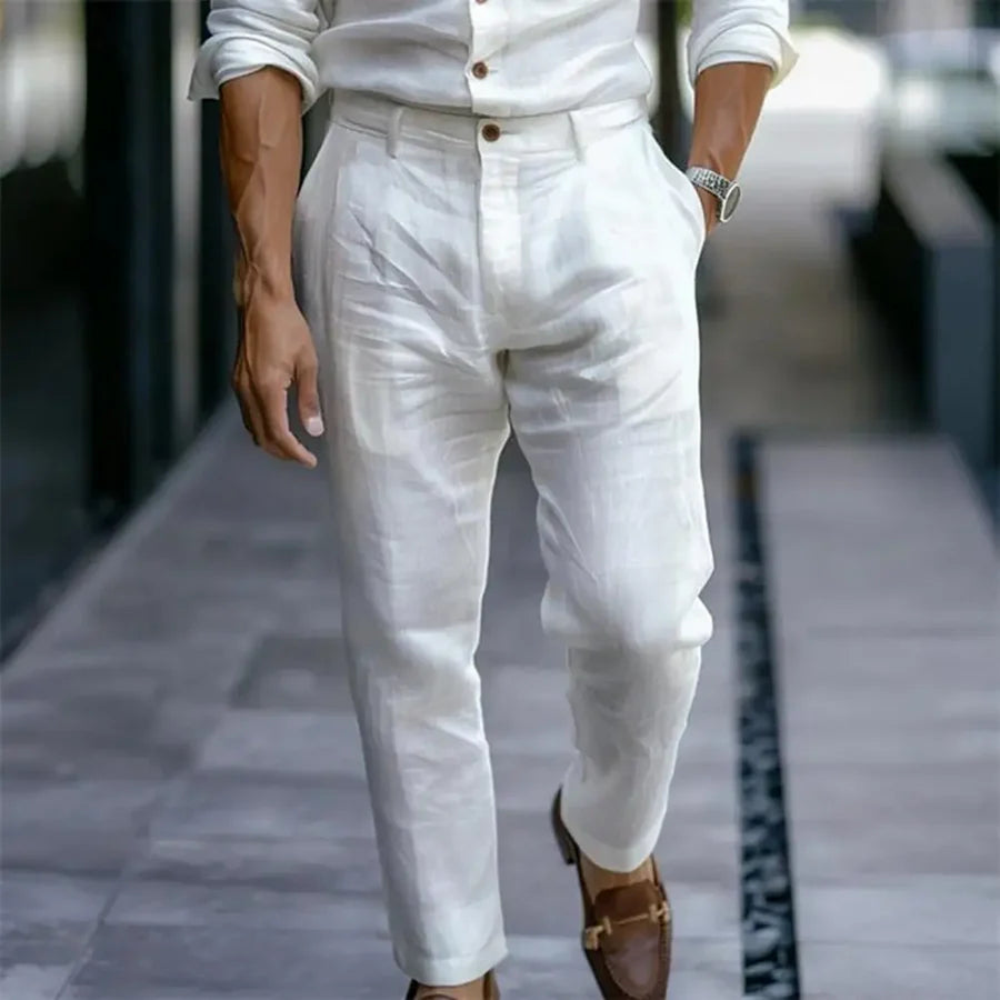 Pantaloni Lino Uomo Estivi