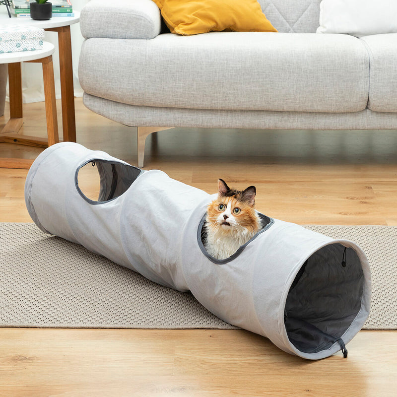 Tunnel Gioco per Gatti 125cm Antigraffio